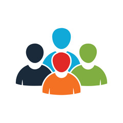 group of people icon silhouette, vector icons