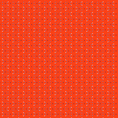 Cute abstract geometric polka dot seamless pattern Blue white black small polka dots, flat silhouette circles on a red background Country simple style