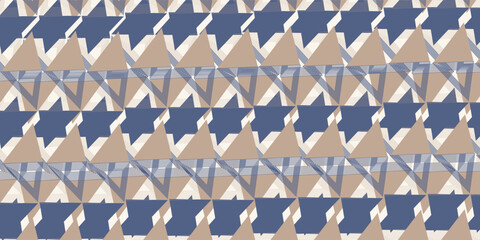 Retro style diagonal stripes and angular shapes. quilt blocks design, seamless repeating vector pattern, Abstract simple geometric background for fabric, textile design or interior decoration. colors