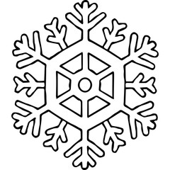 Hexagonal Snowflake doodle

