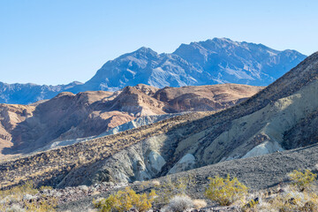 The rugged beauty of Death Valley National Park's rocky desert landscape