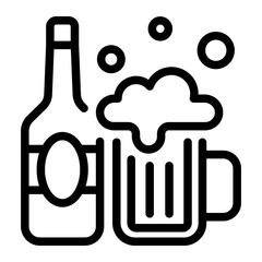 This Beer icon is suitable for 4th of July, Independence Day, etc