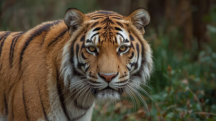 Fototapeta premium Tigers in the Wild – Raw Power and Grace in Nature