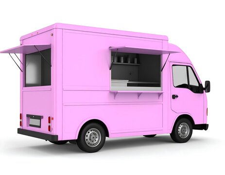 Pink food truck rear view (1)