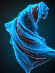 Abstract swirling fabric