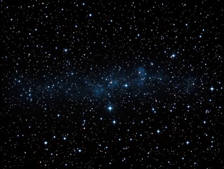 Fototapeta premium Vast night sky filled with countless shining stars and a faint milky band of cosmic dust creating a sense of mystery and wonder