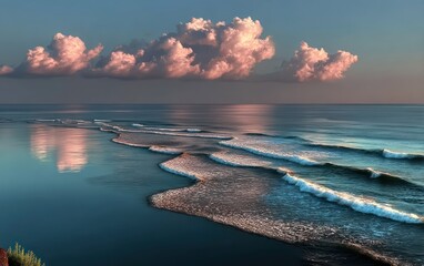 Calm ocean sunrise