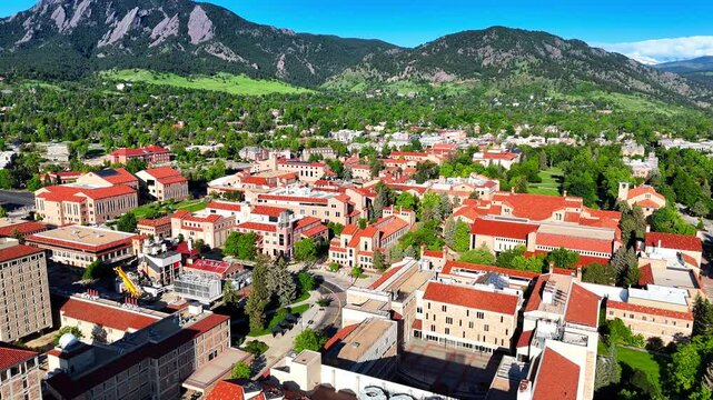 Boulder Colorado view from above