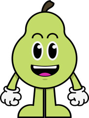 70s Retro Fruit Characters Element
