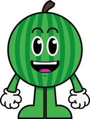 70s Retro Fruit Characters Element