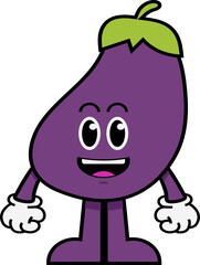70s Retro Fruit Characters Element
