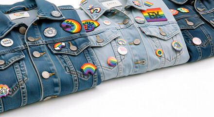 Rainbow Denim Jackets
