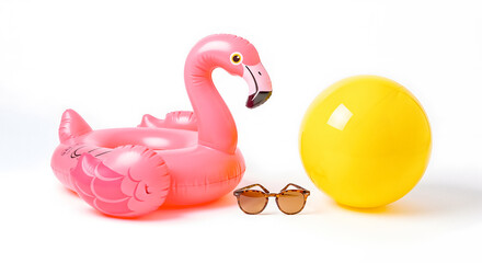 Flamingo Float and Beach Ball