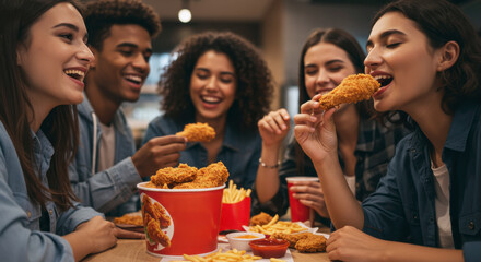 Fun dining experience with friends restaurant food photography indoor setting candid viewpoint friendship and enjoyment in a cozy atmosphere
