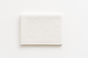 Cotton bath mat isolated on white  