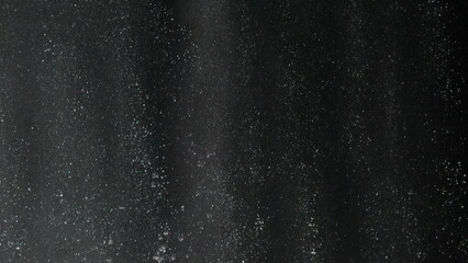 Rain Shower Curtain Texture Bathroom: Dark, wet fabric texture close-up showing water droplets, likely in a bathroom setting.