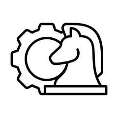 Financial Strategy - Financial Strategy Outline Icon