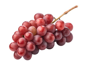 Fototapeta premium cluster of red grapes with glossy skin