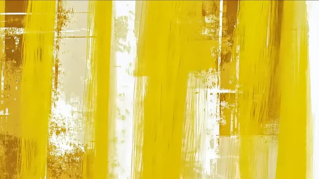 Abstract Gold and Beige Brushstrokes