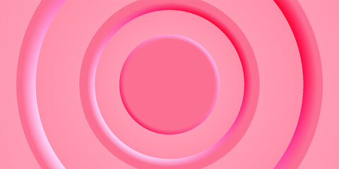 Pink Concentric Circles Background. Vector EPS 10