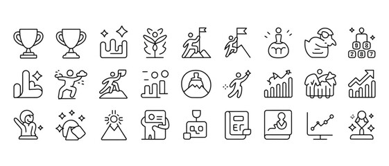 "Heavy Machinery Line Icons: Vector Set of Construction Vehicles"

