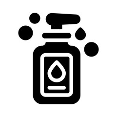 body lotion glyph icon