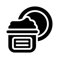 face cream glyph icon