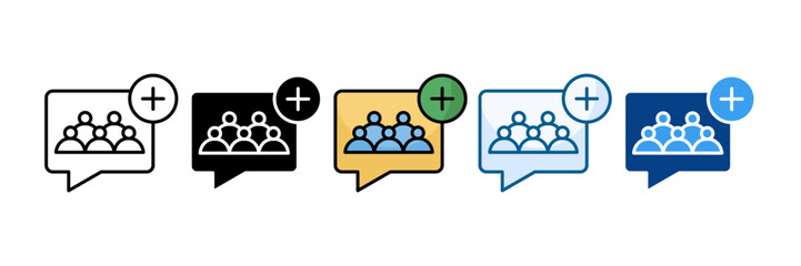 Follower Icon Set Multiple Style Collection