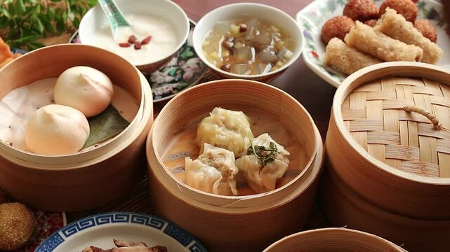 蒸篭の蓋をあける