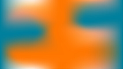 Abstract Soft Color Gradient Background with Orange and Teal Blur