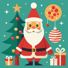 retro-style-christmas-postcard-with-santa-and-deco