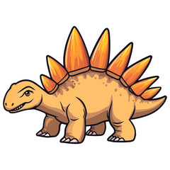 Fototapeta premium stegosaurus, ancient animal, vector, transparent background, creature, animal, dinosaur, wildlife, nature, icon, safari, isolated, big, large, dino, prehistoric, jurassic, extinct