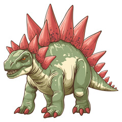 Fototapeta premium stegosaurus, ancient animal, vector, transparent background, creature, animal, dinosaur, wildlife, nature, icon, safari, isolated, big, large, dino, prehistoric, jurassic, extinct