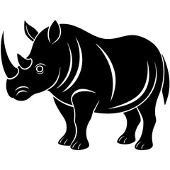 Fototapeta premium rhino isolated on white