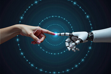 human and robot