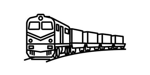 Black and White Geometric Abstract Pattern on White Background