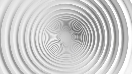 Obraz premium Clean and simple 3d render illustration. Abstract rings background for business presentation. Radial bright pattern concept. Modern surface texture.