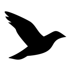 silhouette bird icon. Silhouette icon style. Animal icon