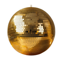Gold disco ball png transparent background