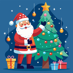 santa-claus-decorating-a-christmas-tree