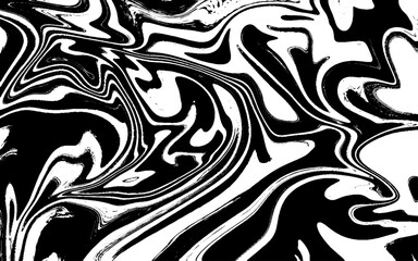 Seamless vector pattern with groovy psychedelic weaves. Wavy Seamless Pattern with Flowing Salted Caramel Peanut Vector Texture