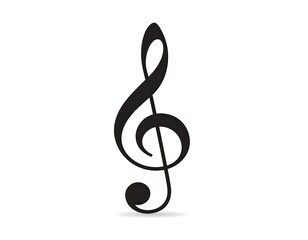 Fototapeta premium Simple treble clef symbol