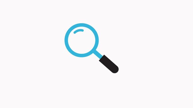 search icon animation illustration flat