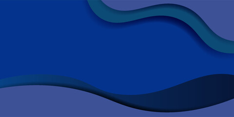 Abstract overlapping blue background. Simple paper cut background pattern. Vector Eps10