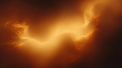 Fototapeta premium Glowing swirling abstract light patterns in warm orange and yellow hues creating a fiery, dynamic atmosphere