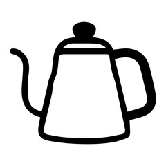 Obraz premium Gooseneck Kettle Icon – Pour Over Brewing