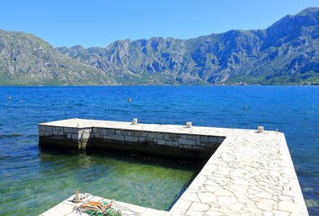 A small jetty jutting out into the Bay of Kator