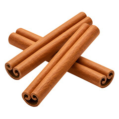 Real Cinnamon Sticks – Spice Texture Isolated on White