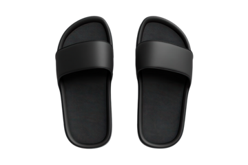 Pair of black, simple sandals