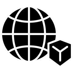 Fototapeta premium trade compliance glyph icon